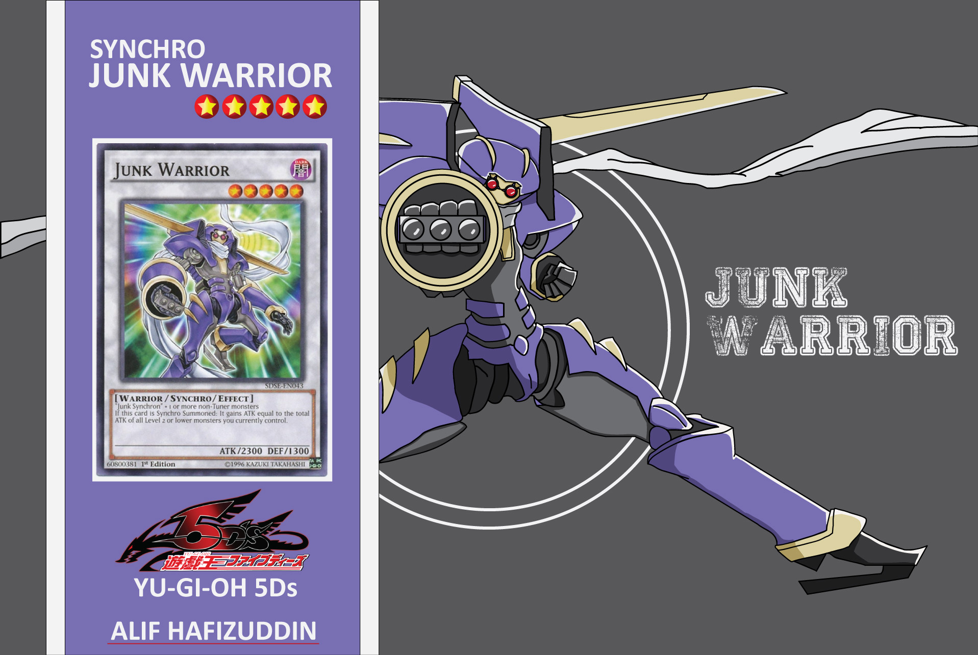 Junk Warrior SDSE-EN043 Yu-Gi-Oh Card 1st Edition New